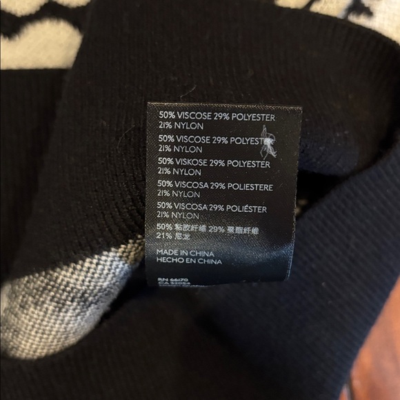 Anthropologie NWT Black and White Heart Pattern Sweater - Picture 5 of 5